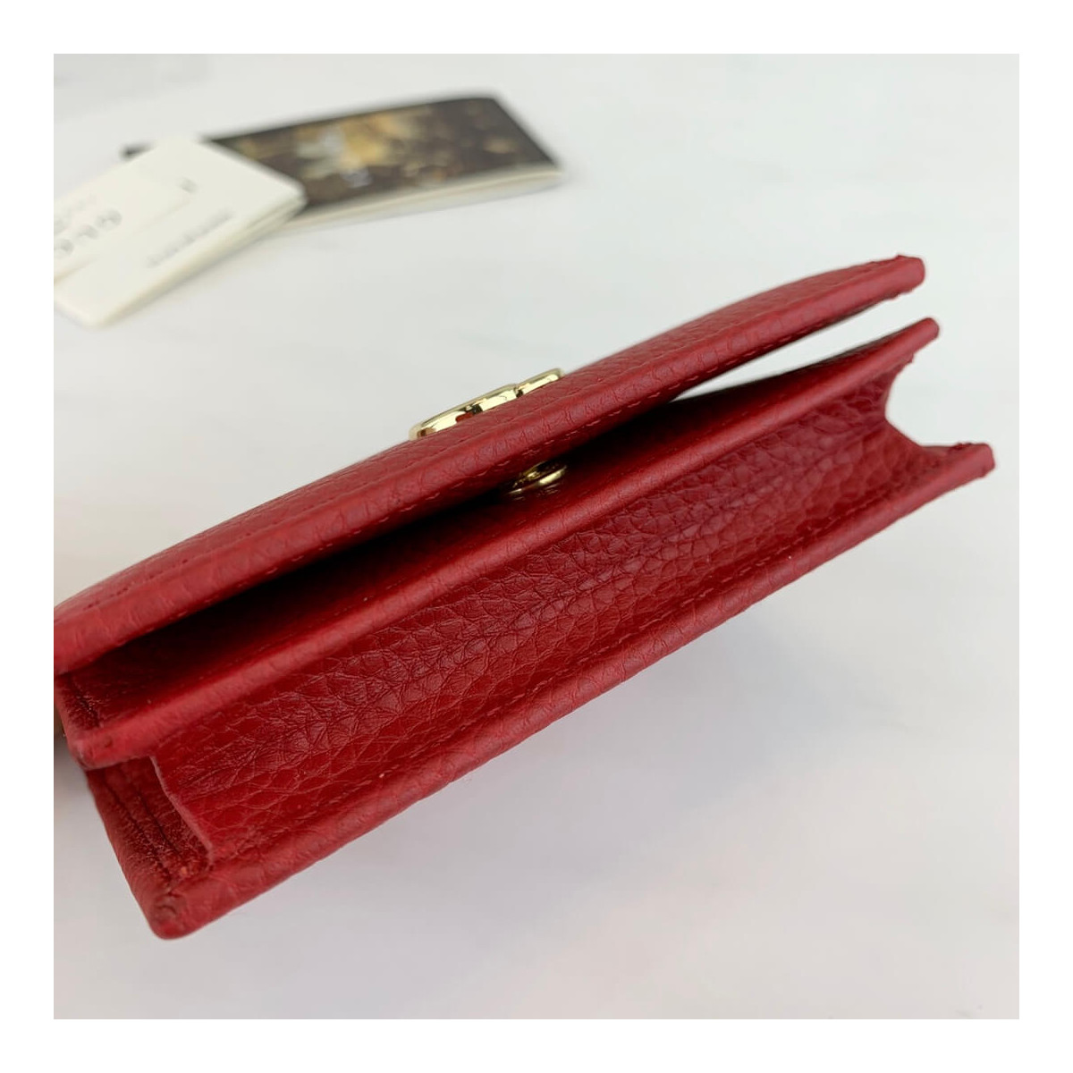 Gucci Leather Card Case Wallet 456126