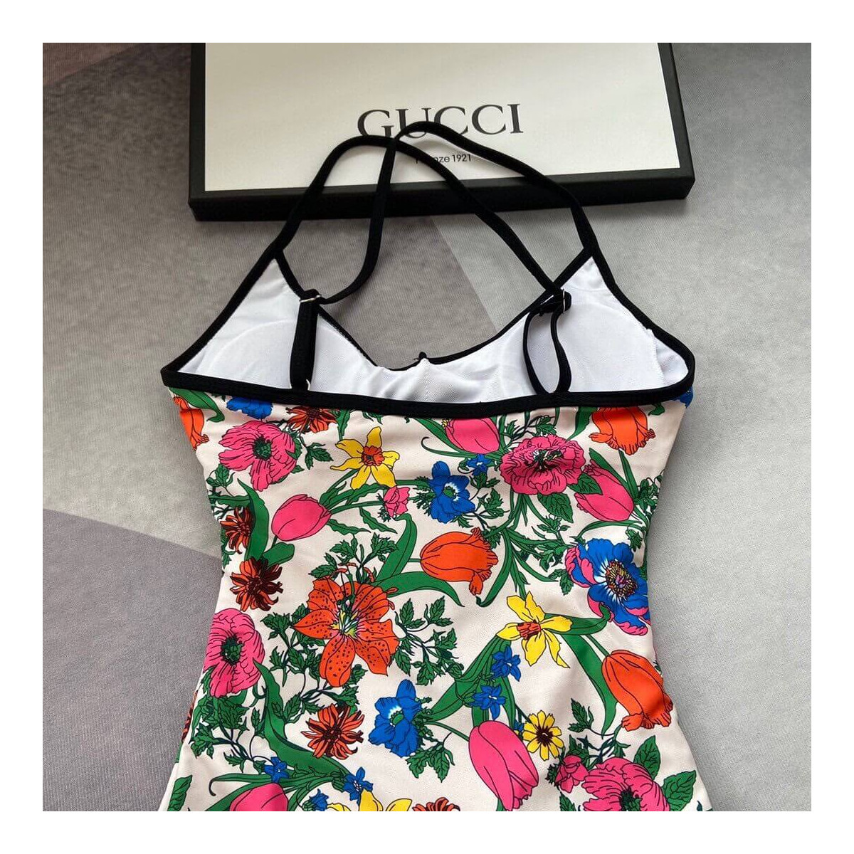 Gucci Pop Flora Print One Piece Swimsuit 514977-1