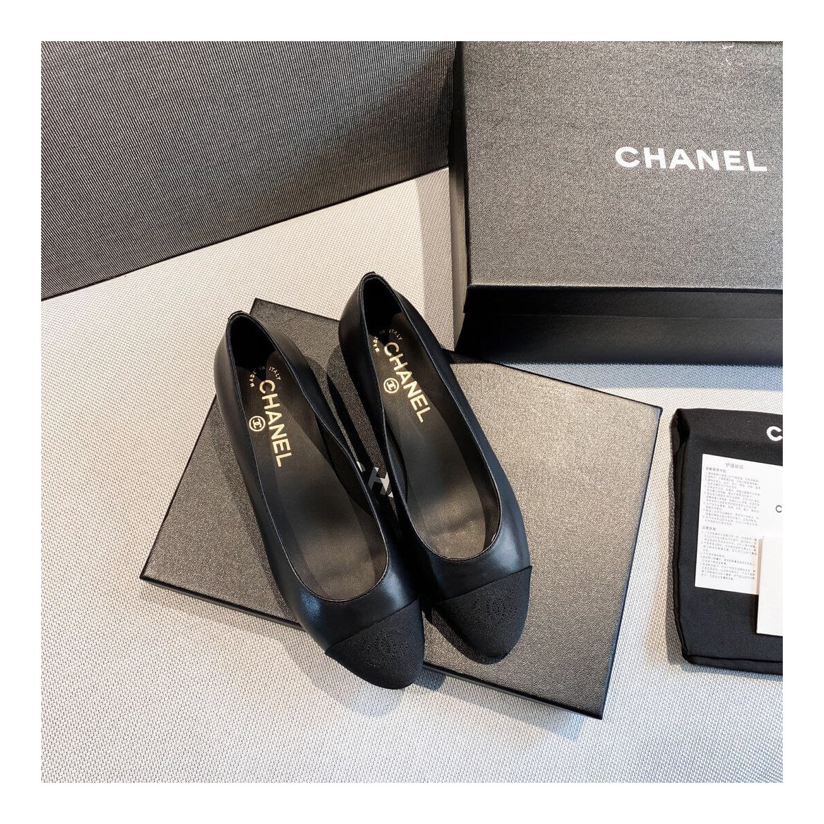 Chanel Pearl Embellished Ballerinas 36128