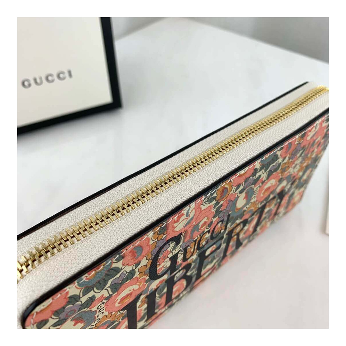 Gucci Horsebit 1955 Liberty London Zip Around Wallet 636249