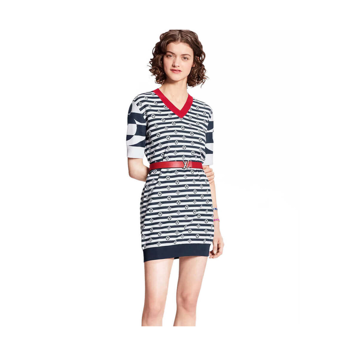 Louis Vuitton LV Escale Sailor Style Dress 1A7TH3