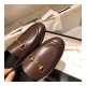 Gucci Leather Horsebit Loafer 414998 Coffee