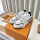 Louis Vuttion LV Trainer Sneaker Navy Blue 1ABFAG