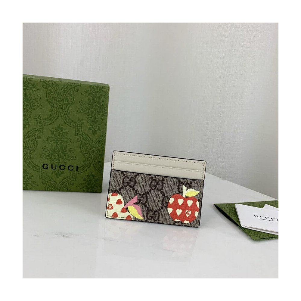 Gucci Les Pommes Card Case Wallet 663923