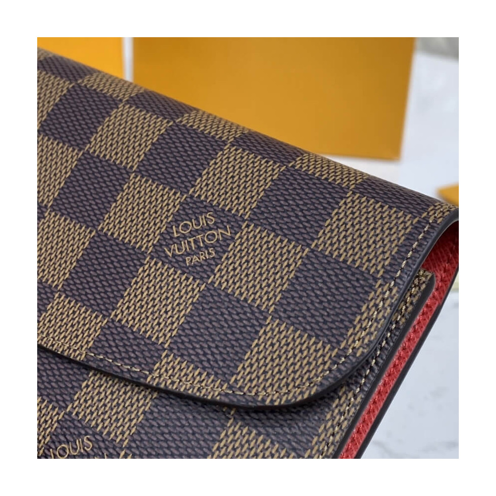 Louis Vuitton Damier Ebene Emilie Wallet N60214 N63544