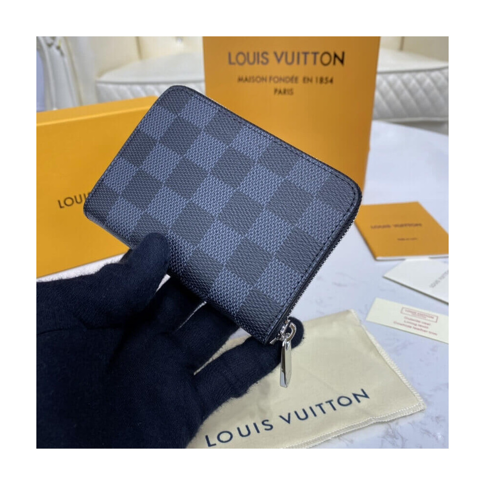 Louis Vuitton Damier Graphite Zippy Coin Purse N60067