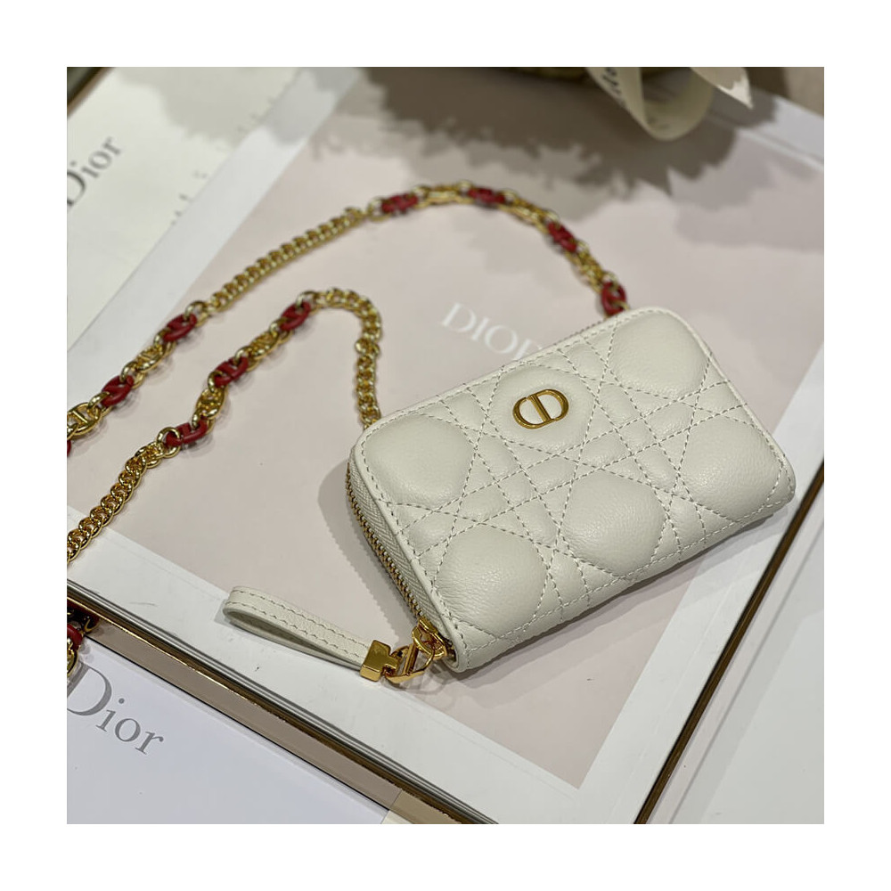 Christian Dior Mini Caro Zipped Pouch S5087