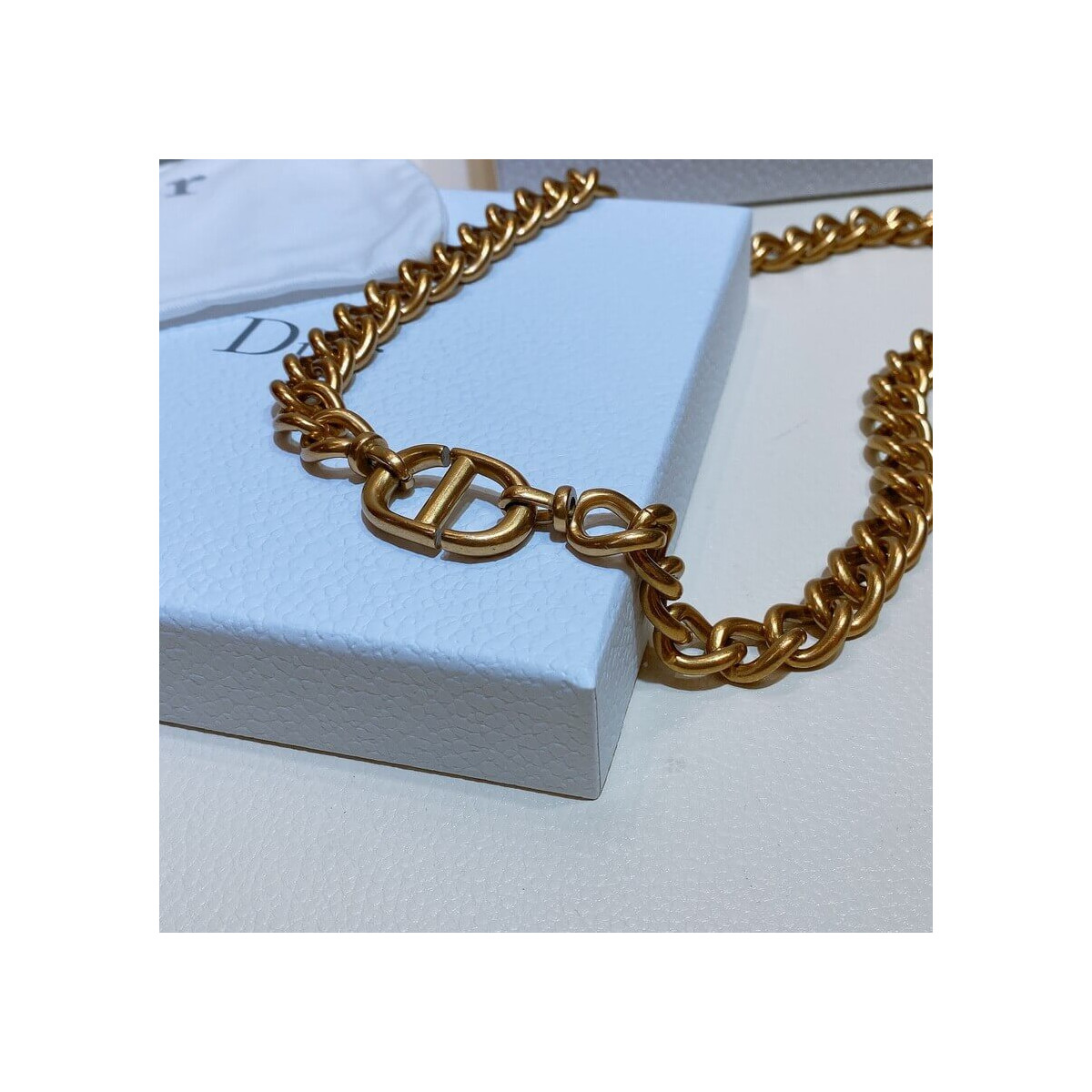 Christian Dior Vintage CD Chain Belt