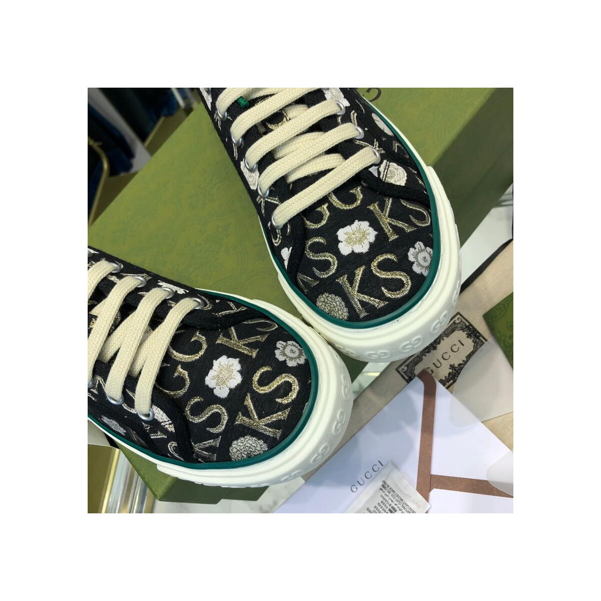 Gucci Ken Scott Print Tennis 1977 Sneaker 645279