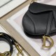 Dior Mini Saddle Bag with Strap Grained Calfskin M0456