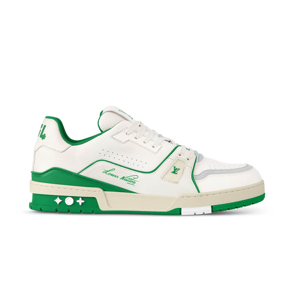 Louis Vuttion LV Trainer Sneaker Green 1ABFB0