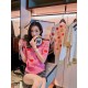 Gucci GG Apple Print Wool Jacquard Top 606117