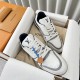 Louis Vuttion LV Trainer Sneaker Navy Blue 1ABFAG