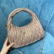 Miu Miu Wander Matelasse Nappa Leather Hobo Bag 5BC153 Sand Beige