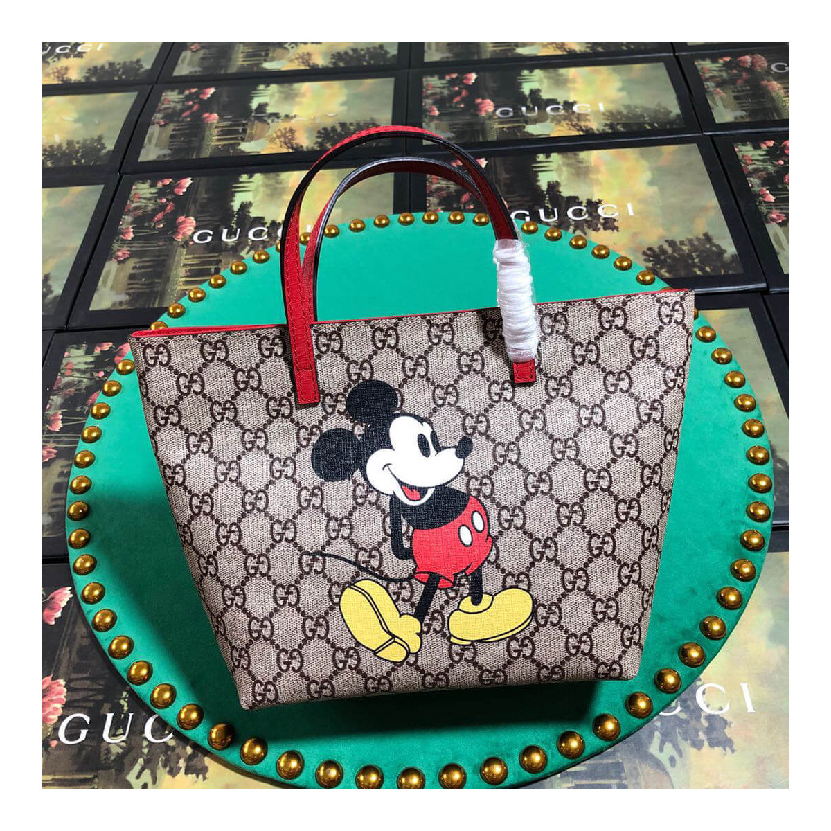 Gucci Children&#039;s Mickey Print Tote 410812