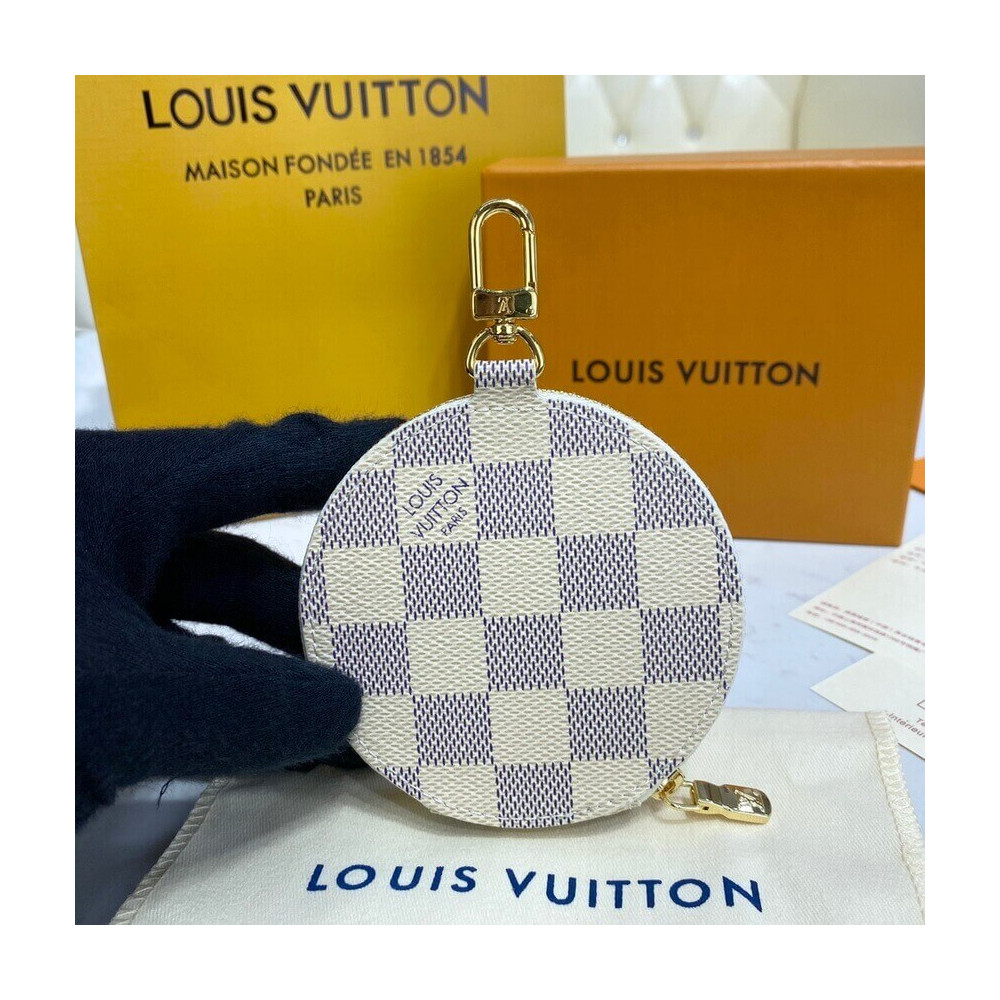 Louis Vuitton Damier Azur Round Coin Purse N60493