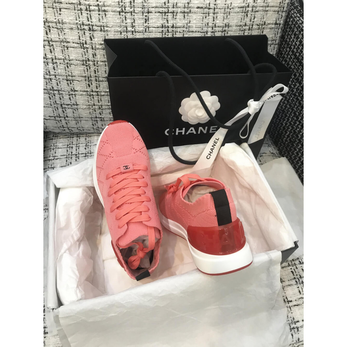 Chanel Mixed Fibers Sneakers G35549