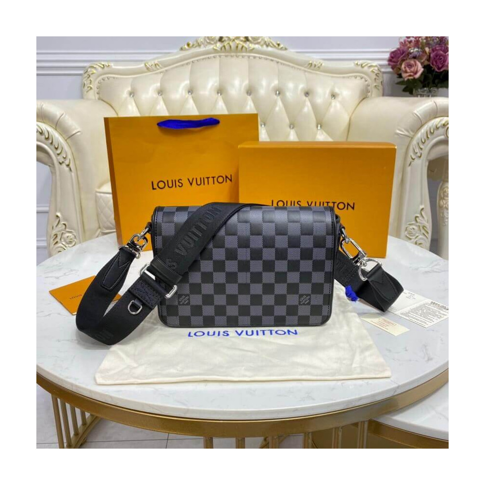 Louis Vuitton Onyx Damier Infini Leather Studio Messenger N50007