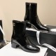 Chanel Heel 5cm Interlocking CC Logo Short Boots G36308