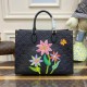 LV x YK OnTheGo MM with Flower Marquetry M46416