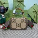 Gucci Bamboo 1947 Jumbo GG Small Top Handle Bag 675797