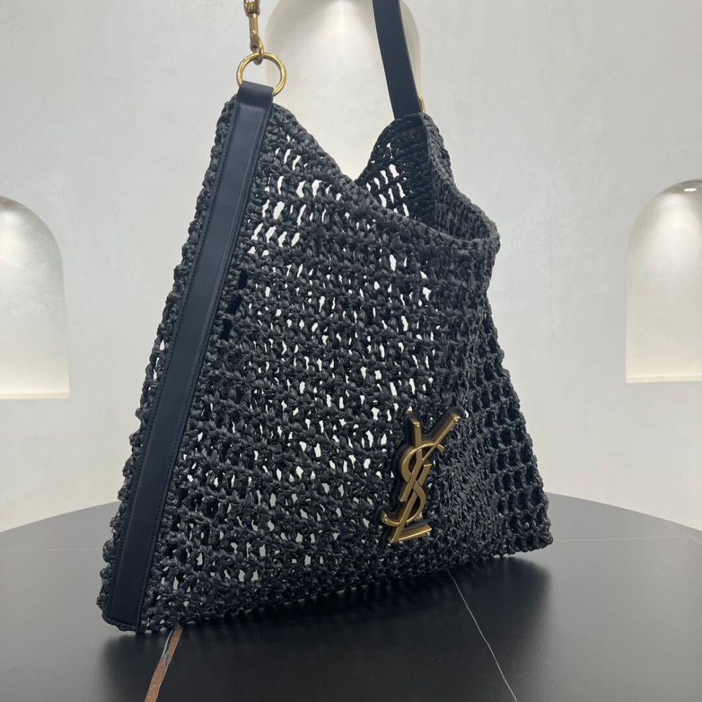 Saint Laurent Oxalis Bag in Raffia Macrame 781289