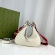 Gucci White Leather Attache Small Shoulder Bag 699409