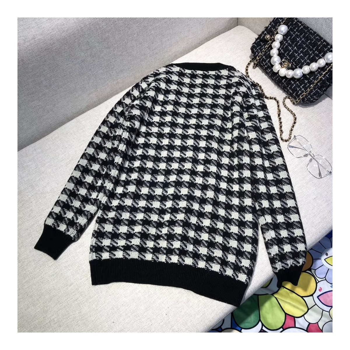 Gucci Houndstooth Cardigan 440108