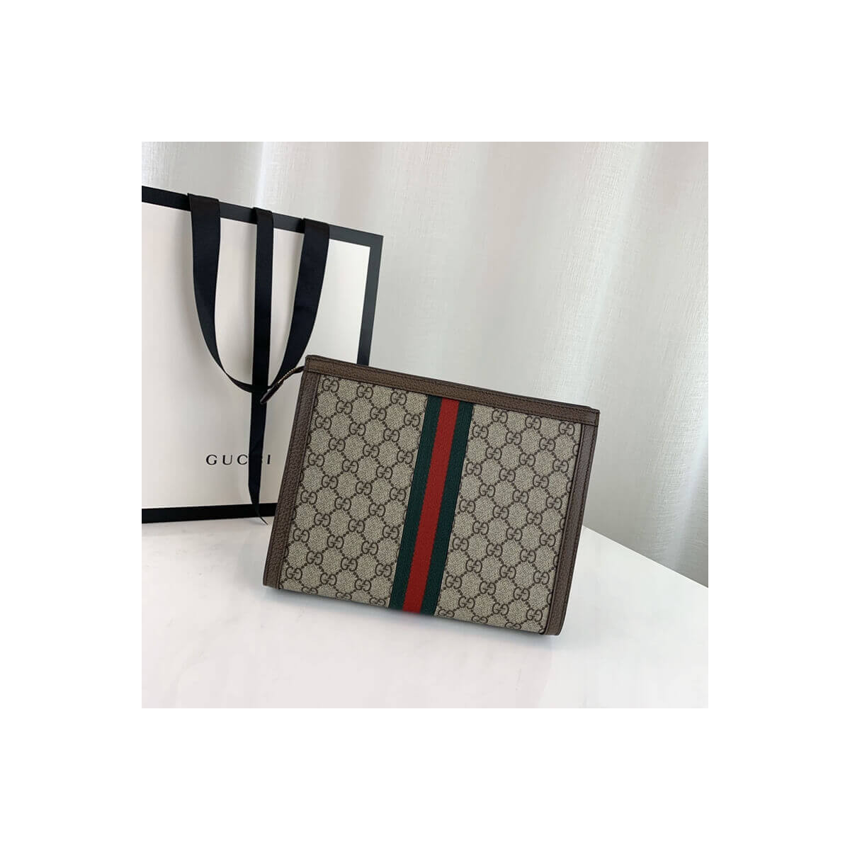 Gucci GG Supreme fabric Ophidia Clutch 625549