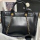 Chanel Deauville Calfskin Small Shopping Bag AS3257 Black