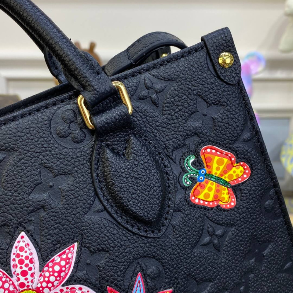 LV x YK OnTheGo PM with Flower Marquetry M21732