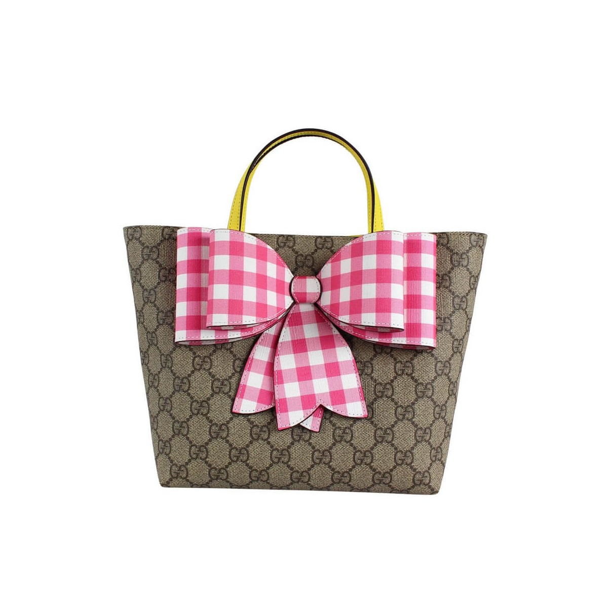 Gucci Children&#039;s GG Supreme Rainbow Bow Tote 501804