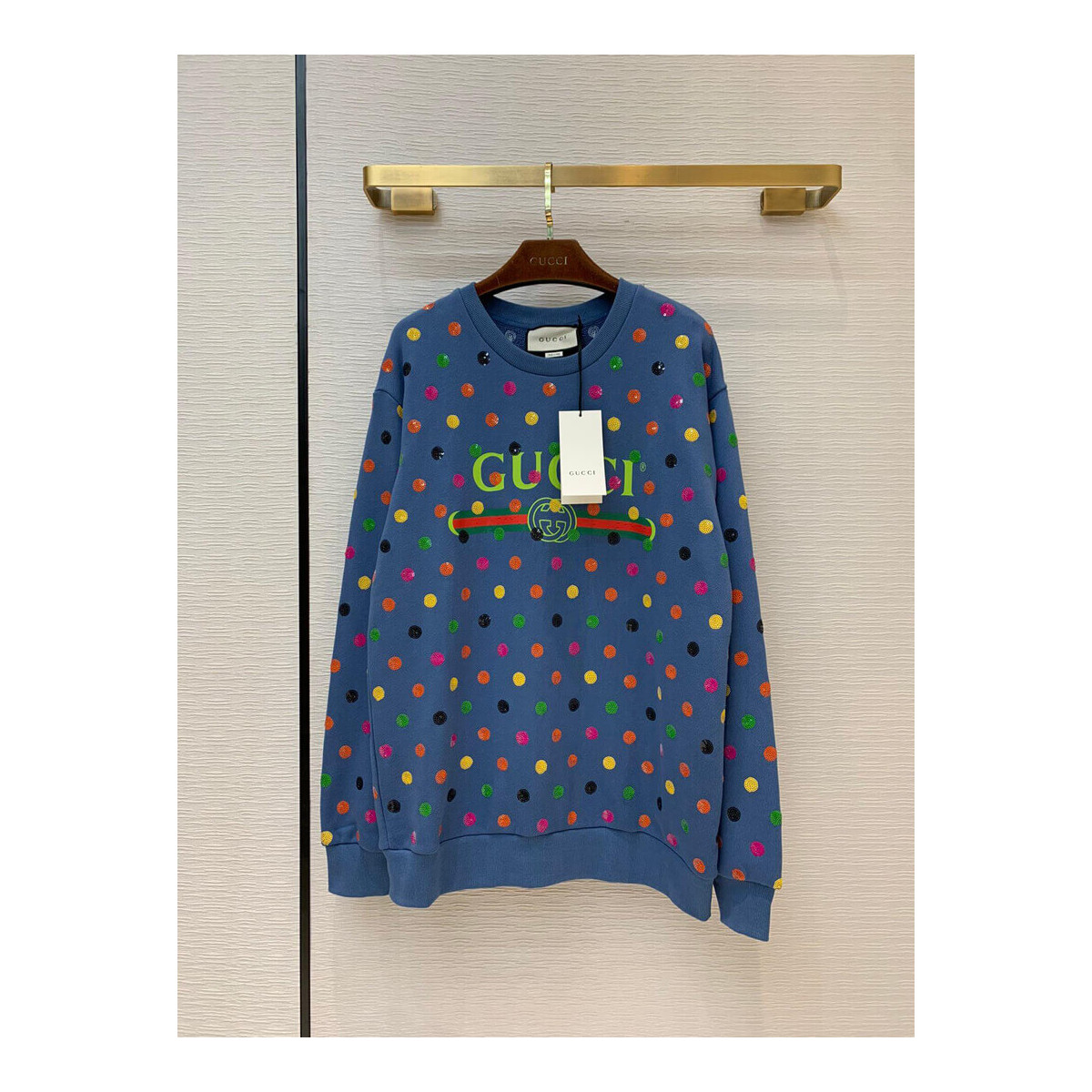 Gucci Rainbow Polka Dot Print Sweatshirt A8640