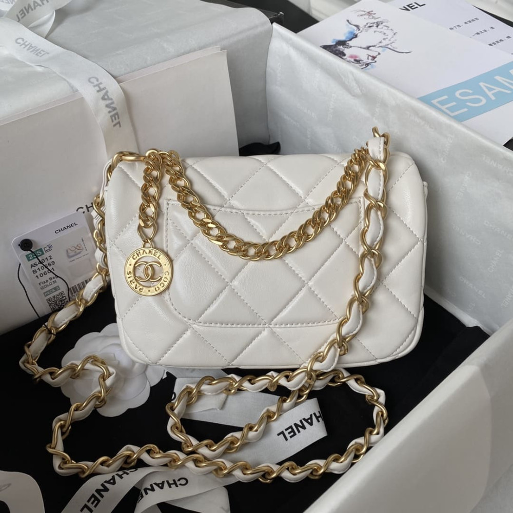 Chanel Small Flap Bag in Lambskin AS4012