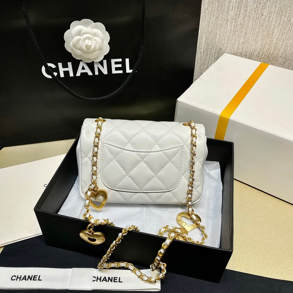 Chanel Mini Flap Bag Heart Chain AS3456