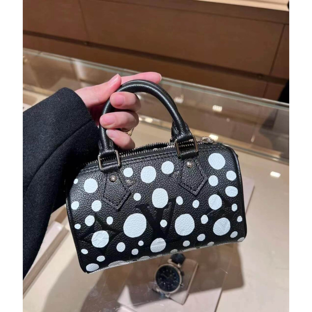 LV x YK Nano Speedy Bag M81910 Black/White