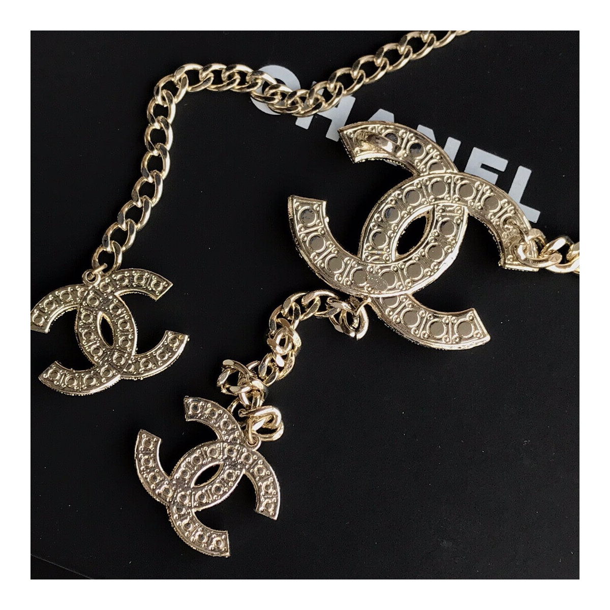 Chanel CC Logo Chain Belt 460976