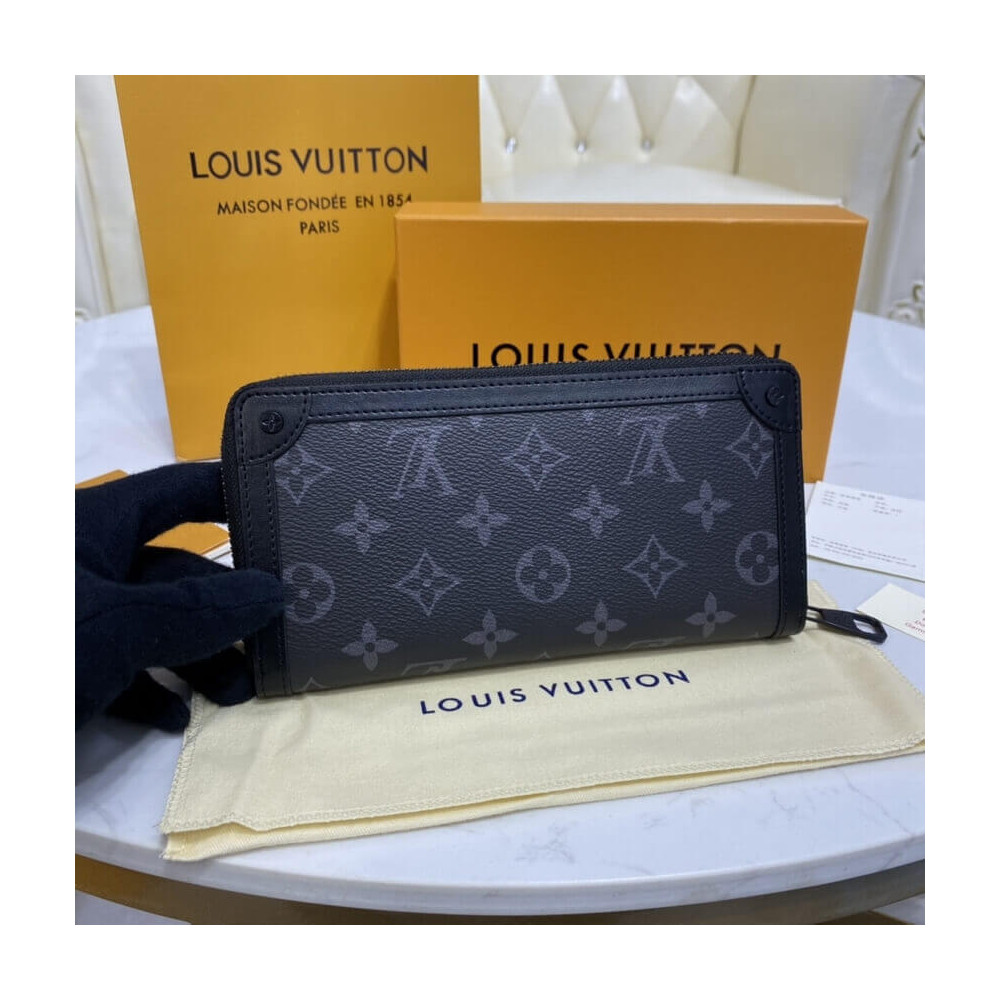 Louis Vuitton Monogram Eclipse Zippy Wallet Trunk M80558