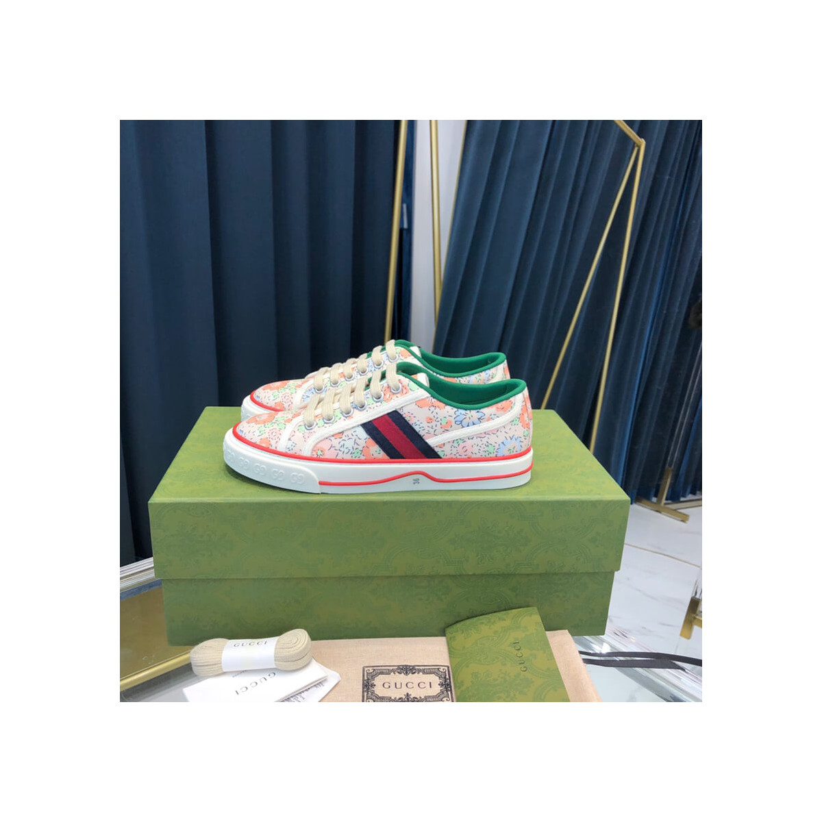 Gucci Tennis 1977 Liberty London Sneaker 606110