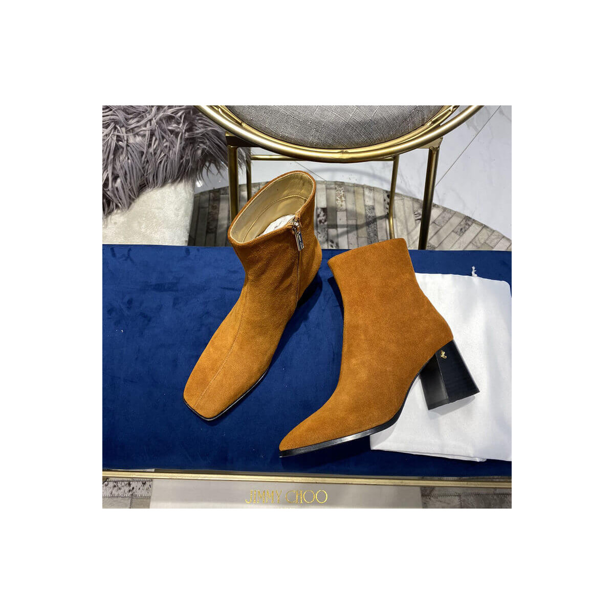 Jimmy Choo Bryelle 85 Suede Ankle Boots J173