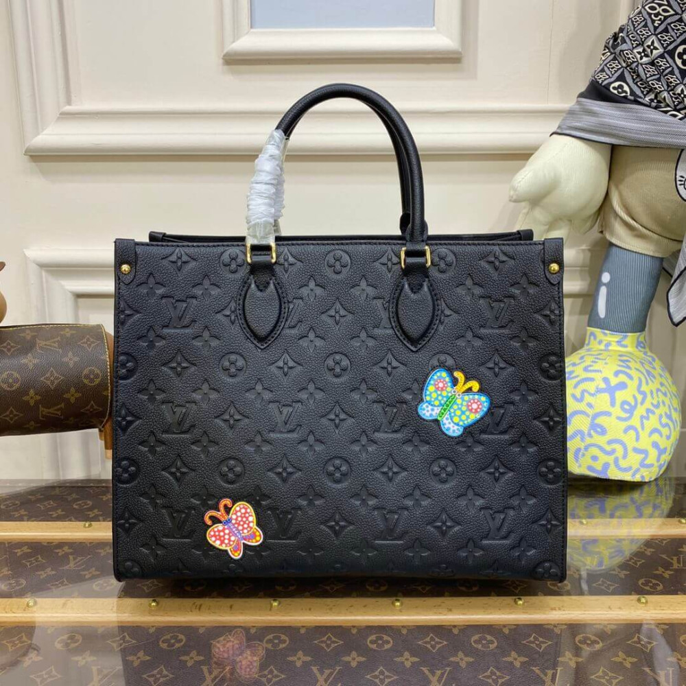 LV x YK OnTheGo MM with Flower Marquetry M46416