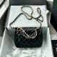 Chanel Mini Flap Bag with Pearl Top Handle Chain AS4385