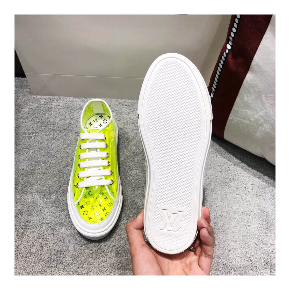 Louis Vuitton Yellow PVC Sneakers