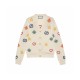 Gucci Symbols Jacquard Cotton Linen Cardigan 626642