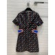 Louis Vuitton Game On Contrast Martingale Straight-Cut Dress