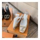 Louis Vuitton 5.5cm Madeleine Slingback Pump 1A646Z White