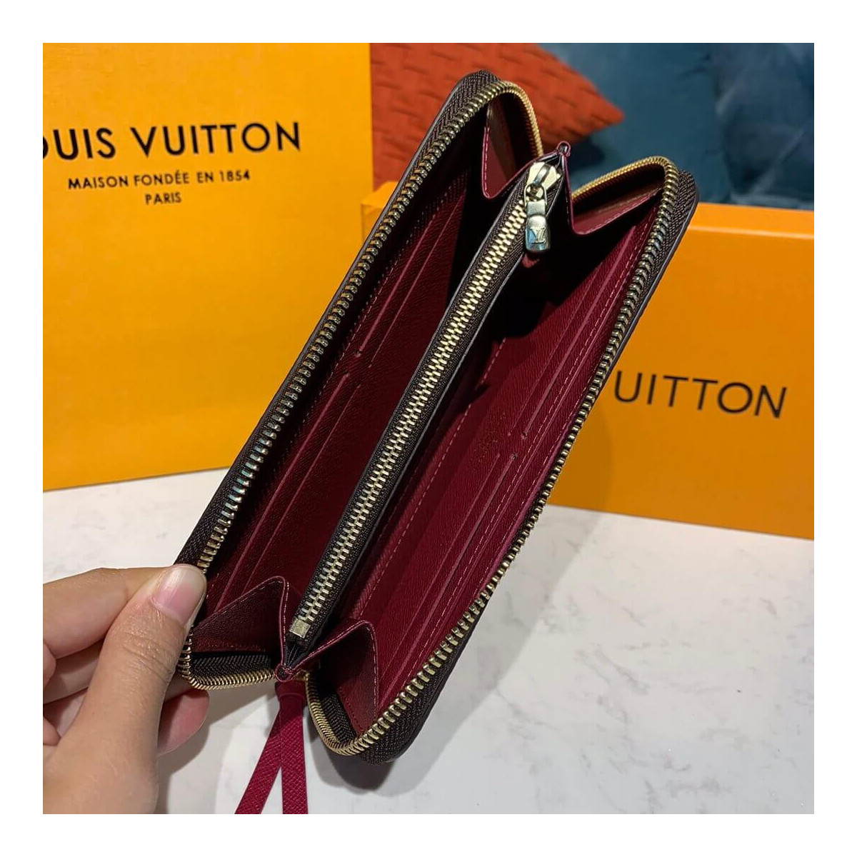 Louis Vuitton Monogram Clemence Wallet M60742 M61298