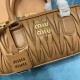 Miu Miu Arcadie Matelasse Nappa Leather Bag 5BB148 Caramel