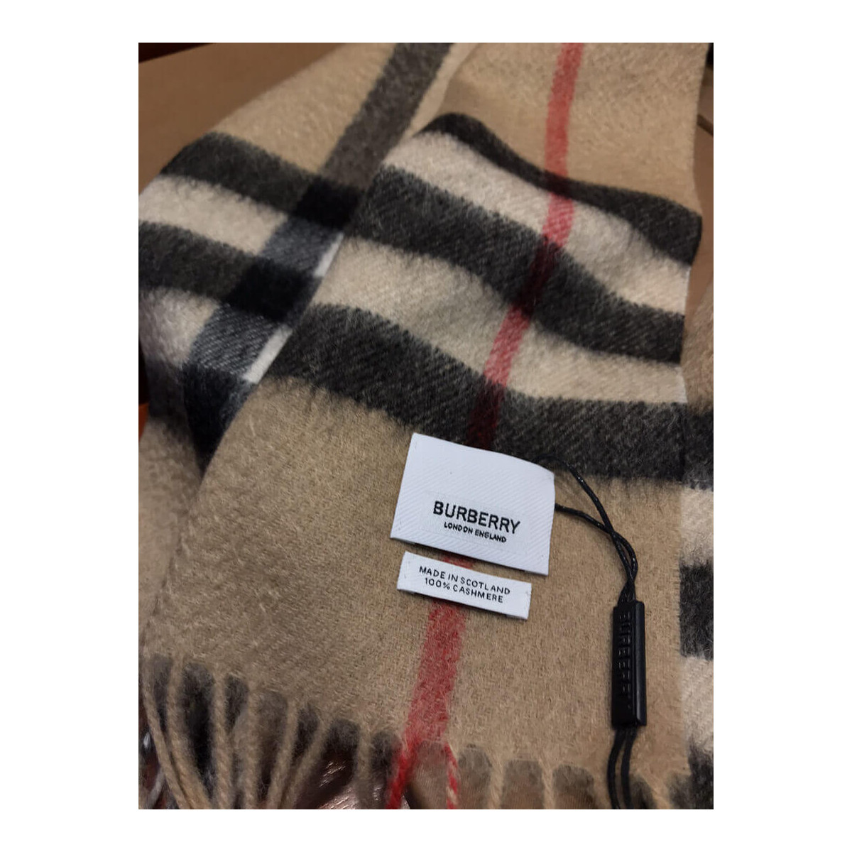 Burberry The Classic Check Cashmere Scarf 80181731 Beige