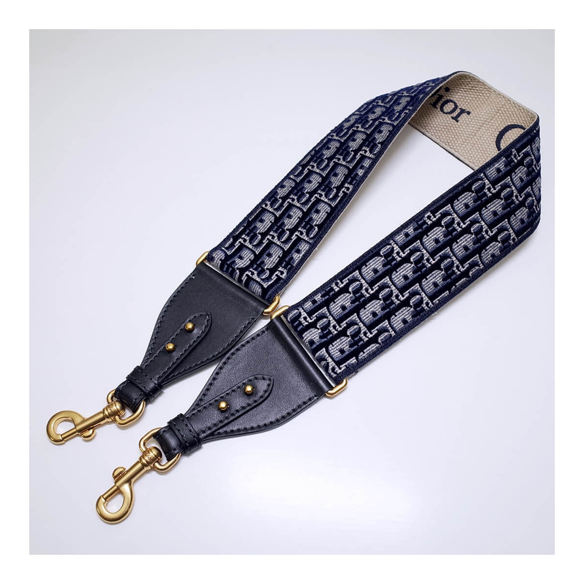 Dior Oblique Embroidered Velvet Shoulder Strap S8540C